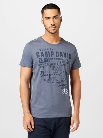 CAMP DAVID T-Shirt in Blau: predná strana