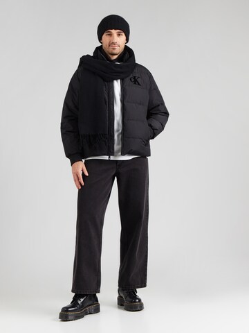 Calvin Klein Jeans Φθινοπωρινό και ανοιξιάτικο μπουφάν 'CHENILLE' σε μαύρο