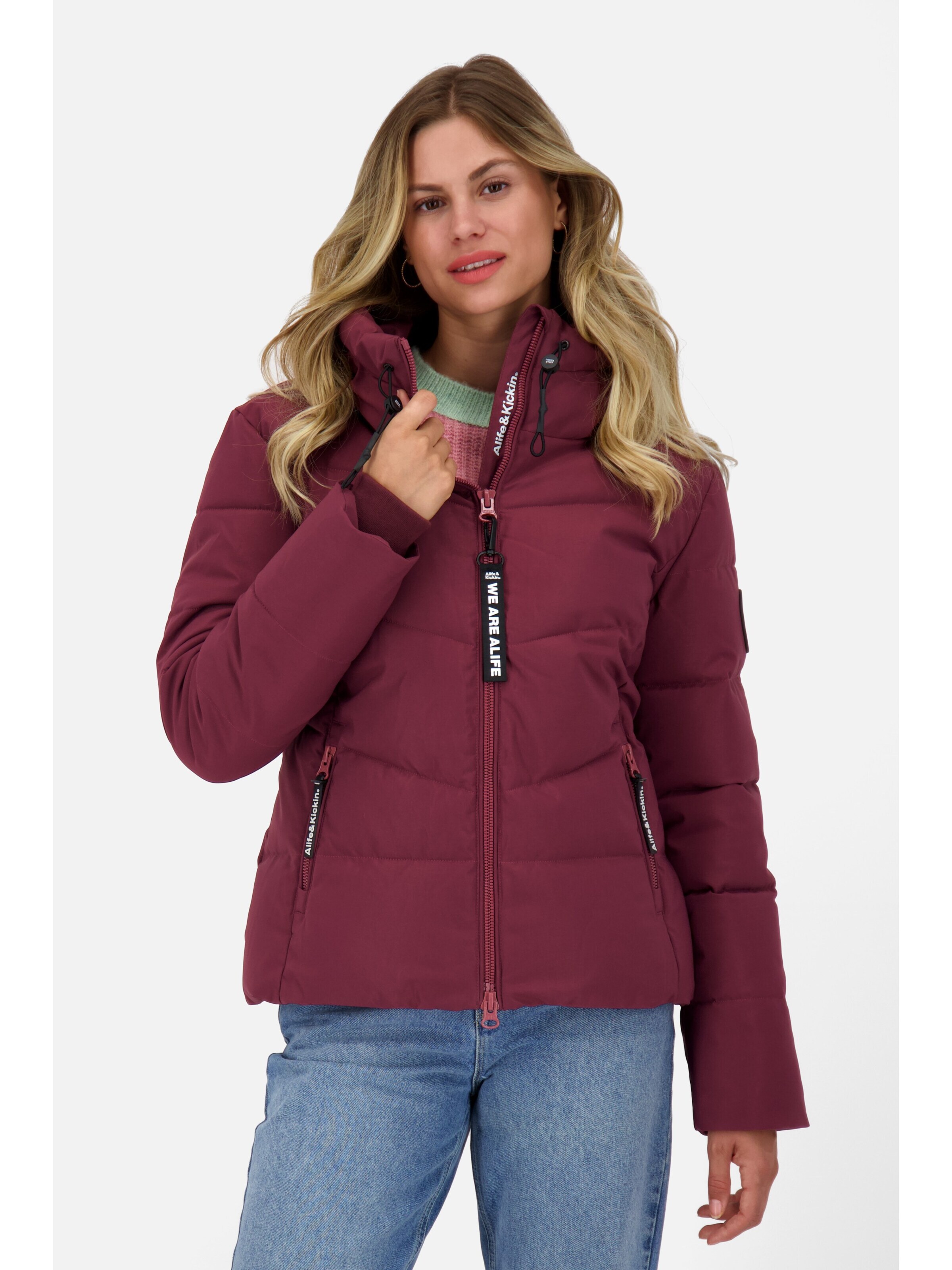 alife & kickin Winterjacke 'Michaela'‌‌‌‌‌‌‌‌‌ in Rot: Vorderseite
