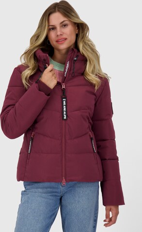alife & kickin Winterjacke 'Michaela' in Rot: Vorderseite