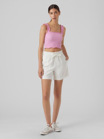 VERO MODA Loosefit Broek 'Carmen' in Wit