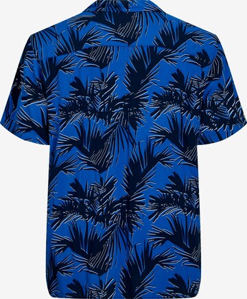 Jack & Jones Plus Comfort fit Overhemd 'Luke' in Blauw