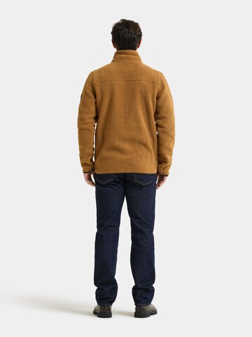 Didriksons Fleece jas 'Peter' in Bruin
