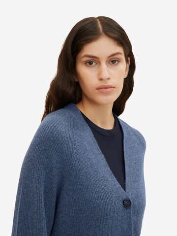 TOM TAILOR Strickjacke in Blau