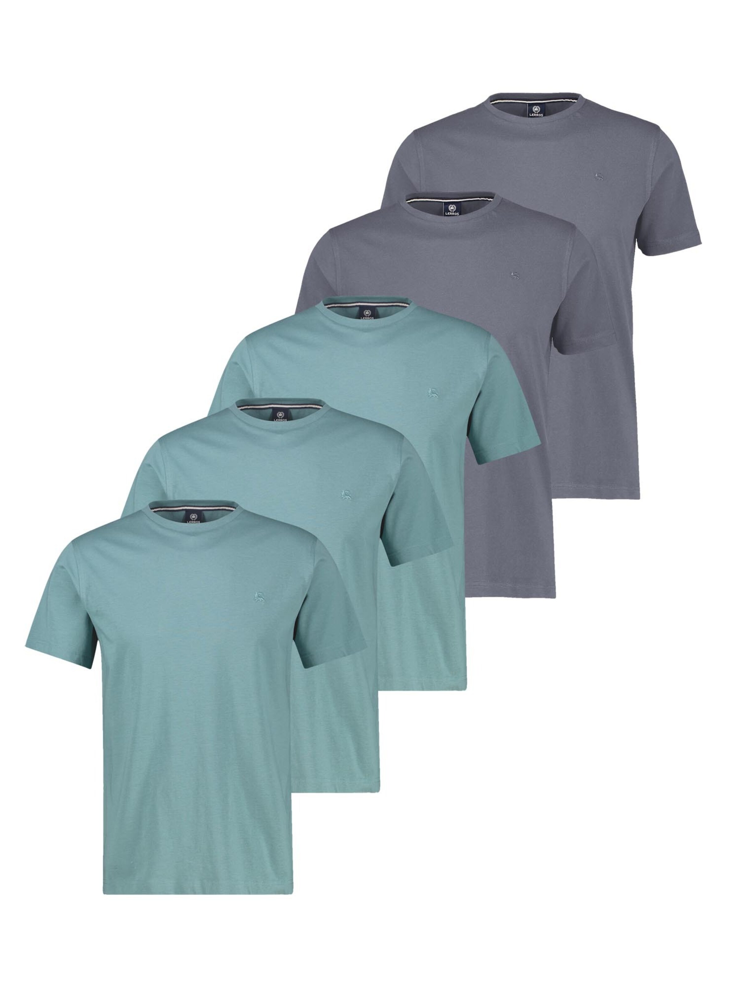 LERROS Shirt 'Basic' in Grijs: voorkant
