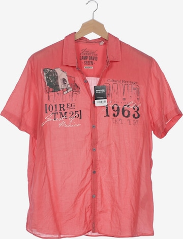 CAMP DAVID Hemd XXXL in Pink: Vorderseite