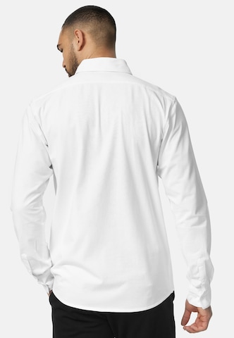INDICODE JEANS Regular fit Button Up Shirt ' Theo ' in White