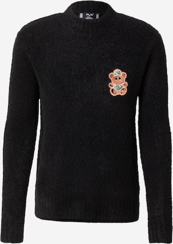 juoda 19V69 ITALIA Megztinis 'Enrico': priekis