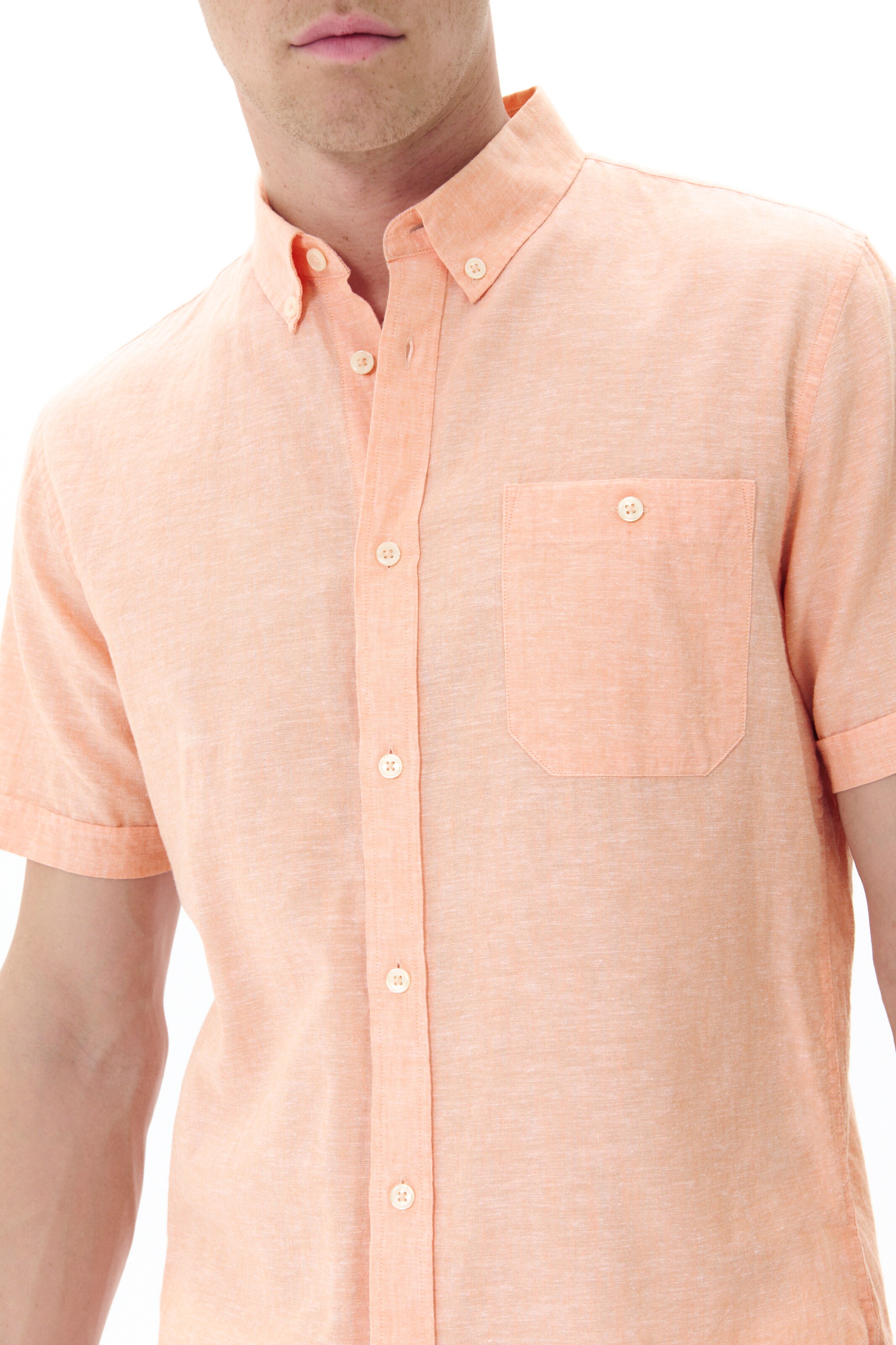 Matinique Regular fit Button Up Shirt 'Trostol' in Orange