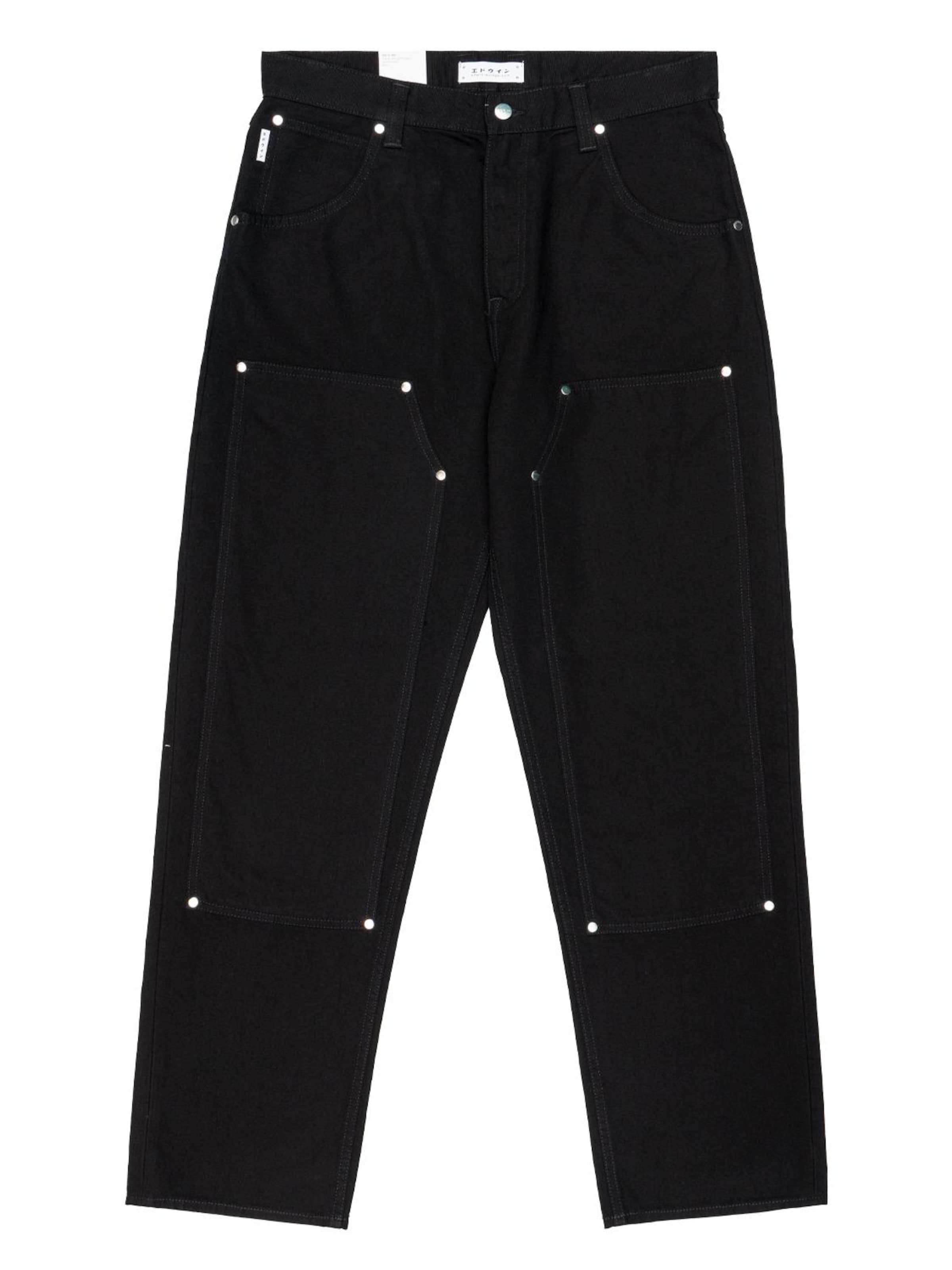 EDWIN Regular Jeans in Zwart: voorkant