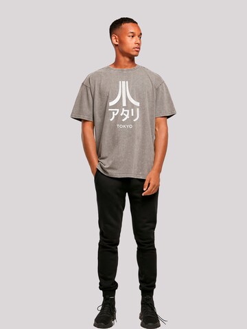 F4NT4STIC Shirt 'Atari Tokyo Retro Arcade Games' in Grey