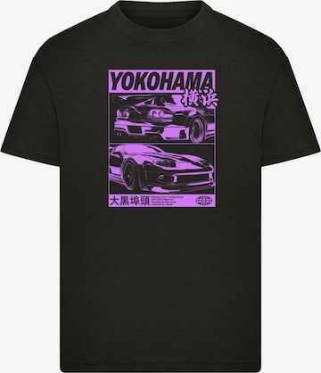 Mister Tee Paita 'Yokohama Race' värissä musta: etupuoli