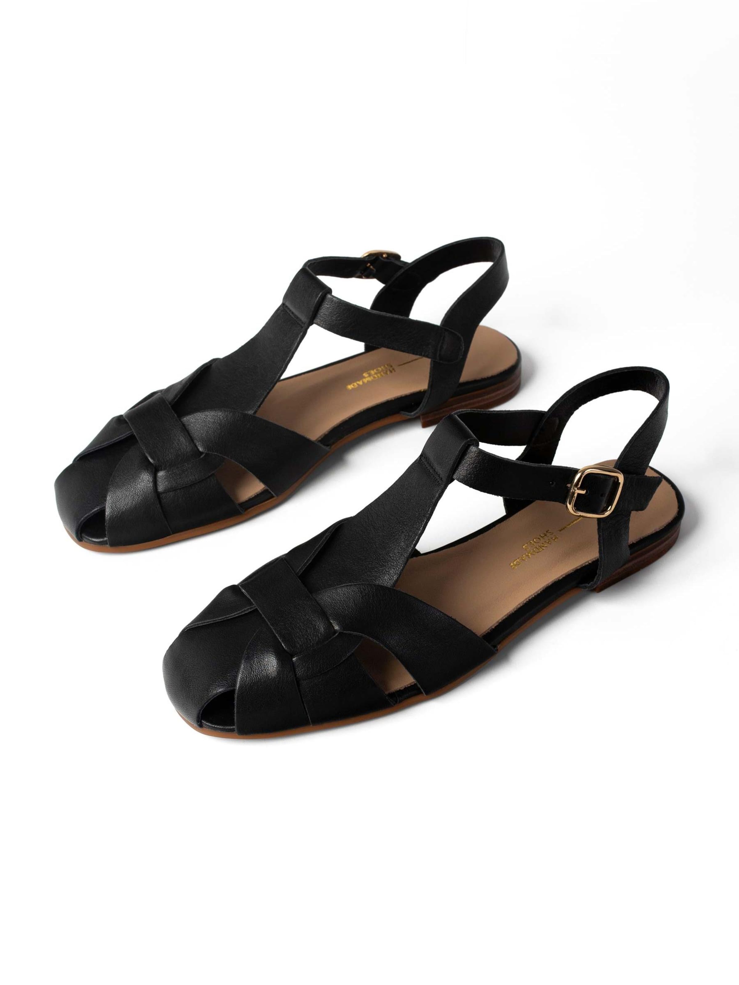 L37 HANDMADE SHOES Slipper 'LOST IN THE OCEAN AIR' in Black