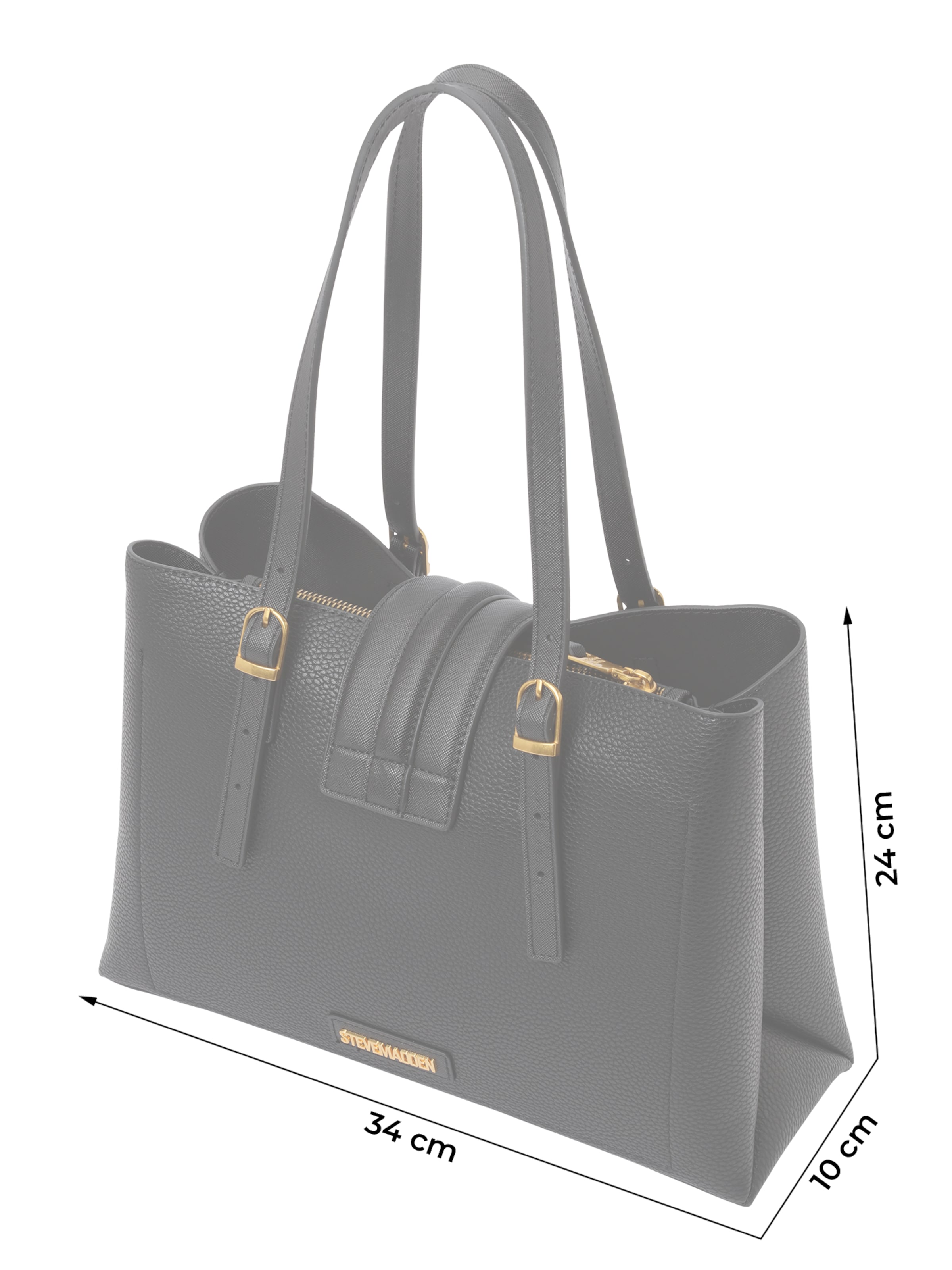 STEVE MADDEN Μεγάλη τσάντα 'Bprincie' σε μαύρο