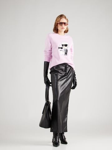 Karl LagerfeldSweater majica 'Ikonik 2.0' - ljubičasta boja