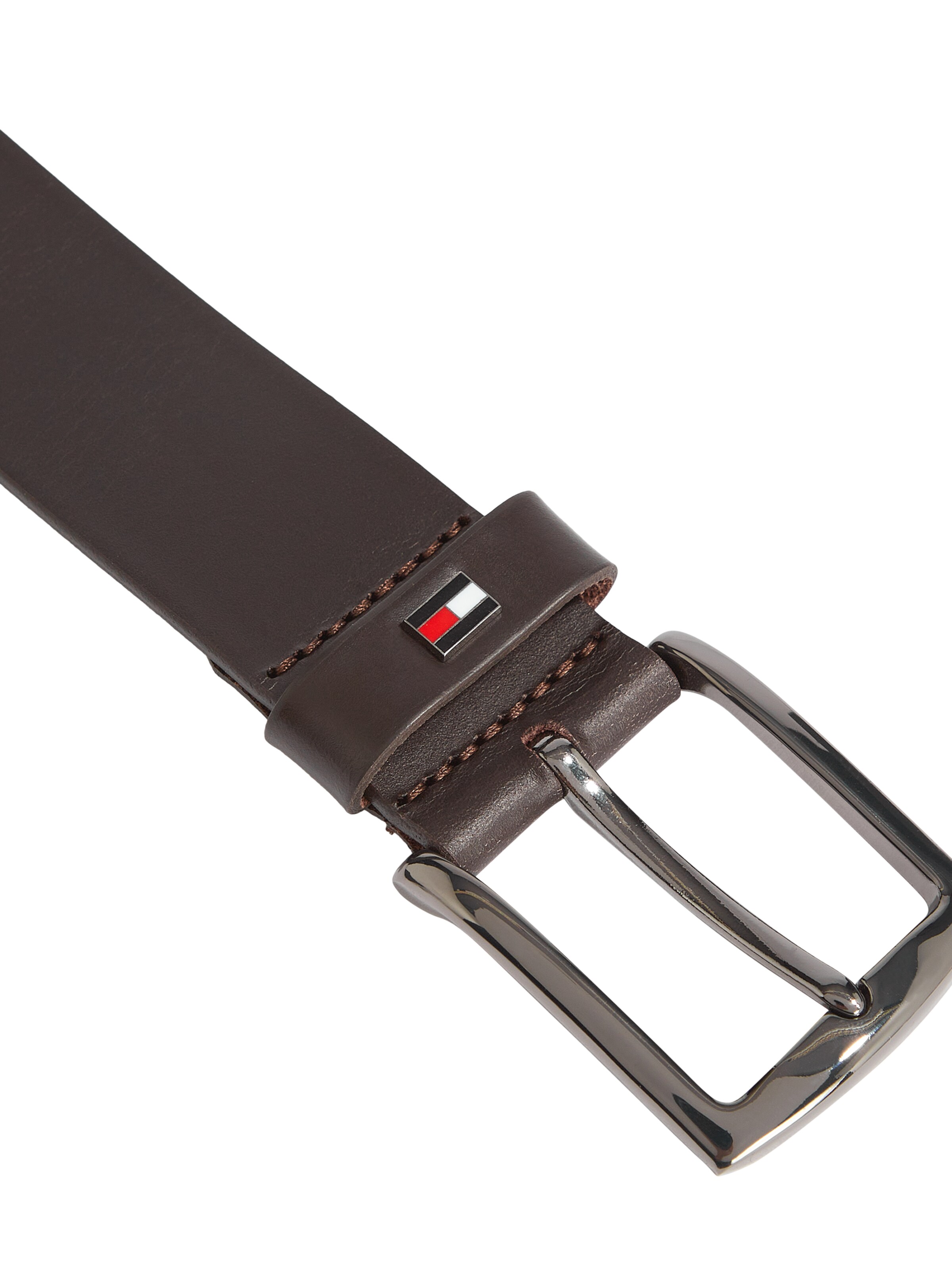 TOMMY HILFIGER Belt Denton in Dark Brown ABOUT YOU