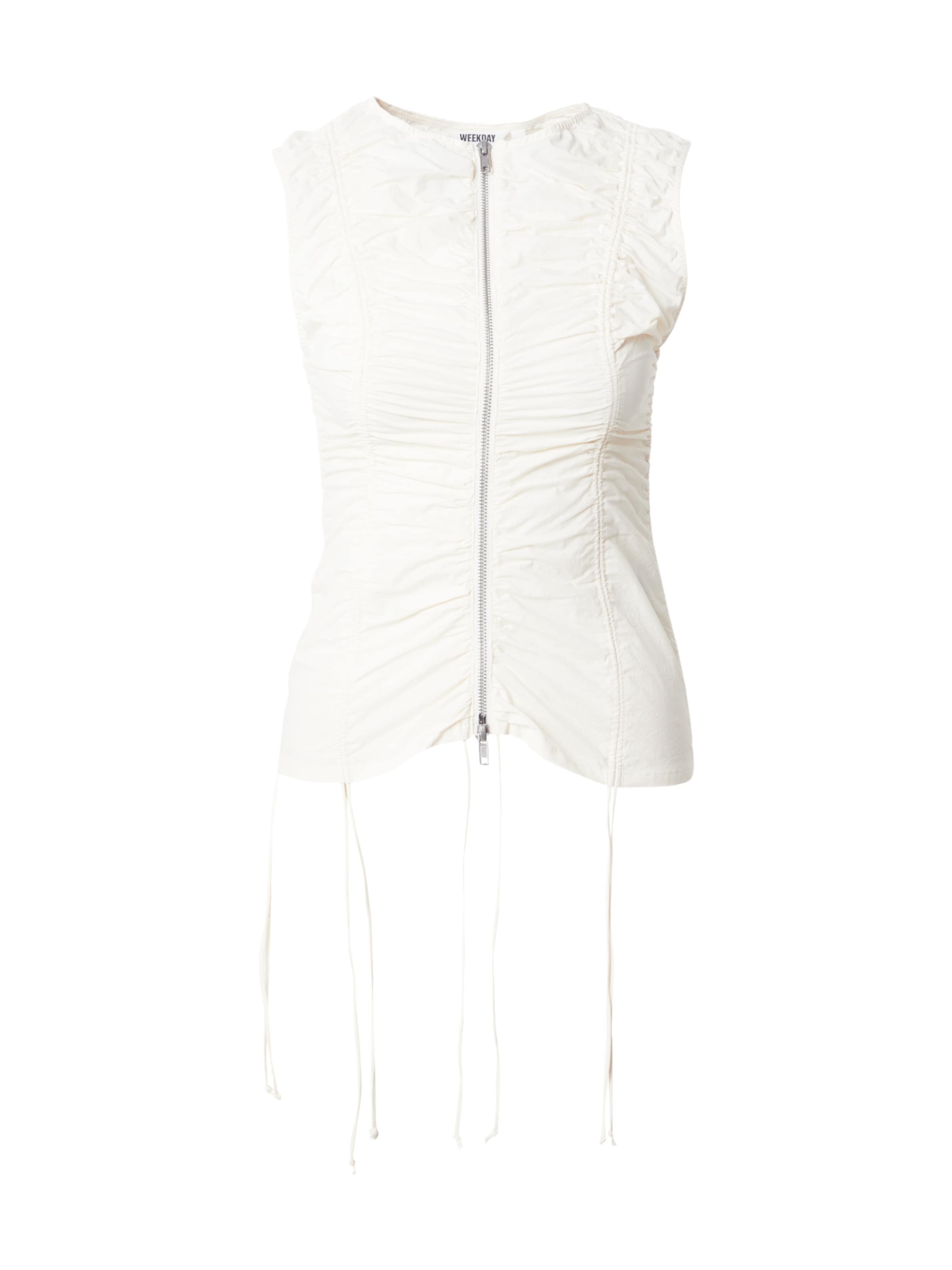 WEEKDAY Top 'Rae' in White: front