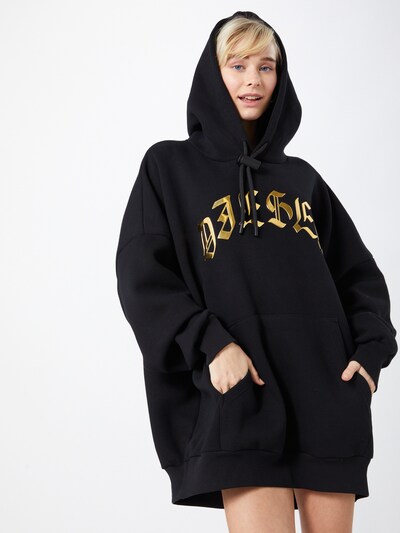 DIESEL Šaty 'OXI' - zlatá / černá, Model/ka