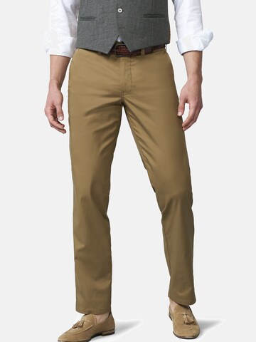 Regular Pantalon chino MEYER en vert : devant