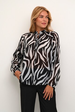 KAREN BY SIMONSEN Blouse 'Zora' in Zwart: voorkant