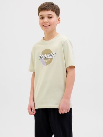 Jack & Jones Junior Shirt in Beige: voorkant