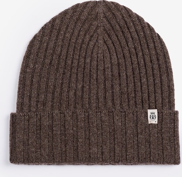 Roeckl Muts ' BUSINESS CASHMERE ' in Bruin: voorkant