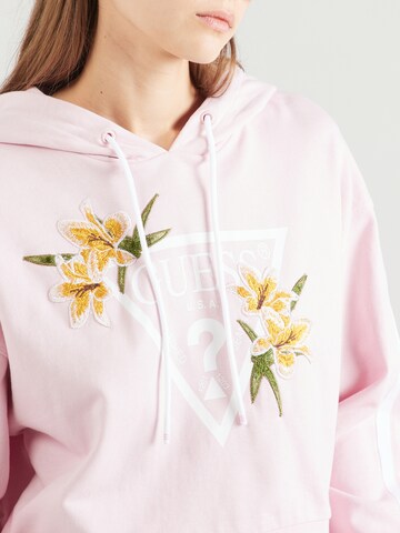 GUESS Sweatshirt 'ZOEY' in Pink