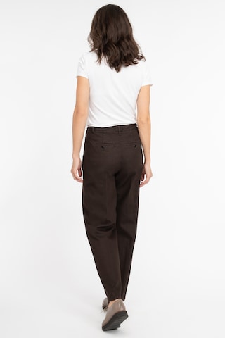 Recover Pants Loose fit Pleat-Front Pants in Brown