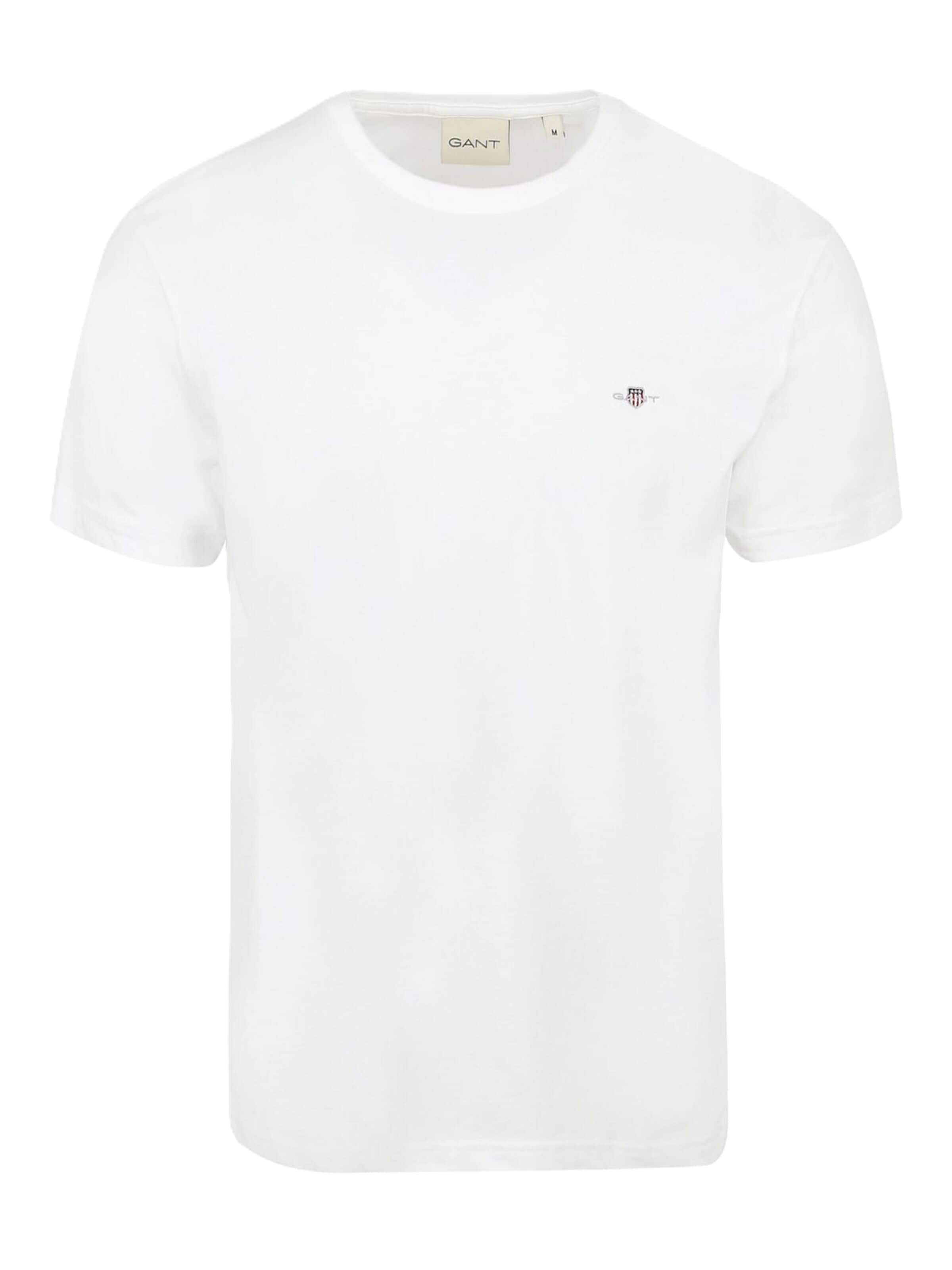 T-Shirt GANT en blanc : devant