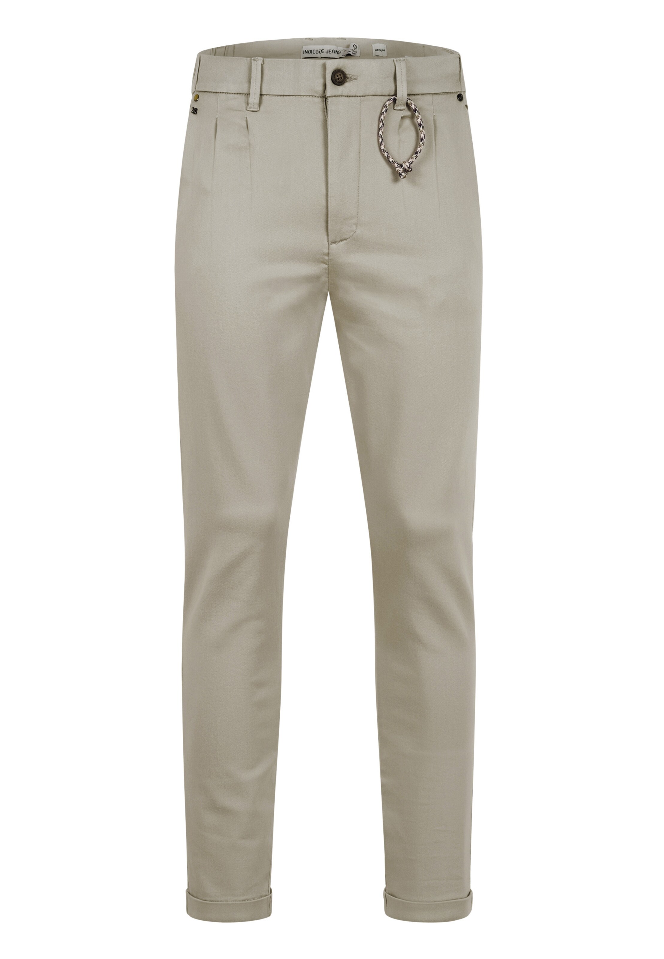 INDICODE JEANS Chino Pants 'Knutzon' in Stone, Item view