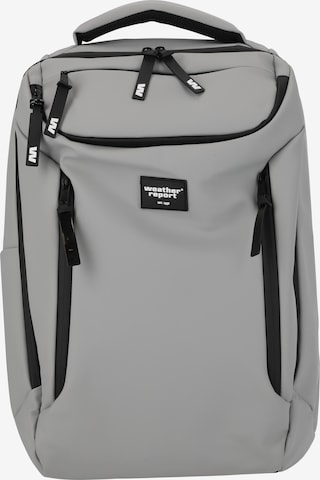 Weather Report Rucksack 'Bronze' in Grau: Vorderseite