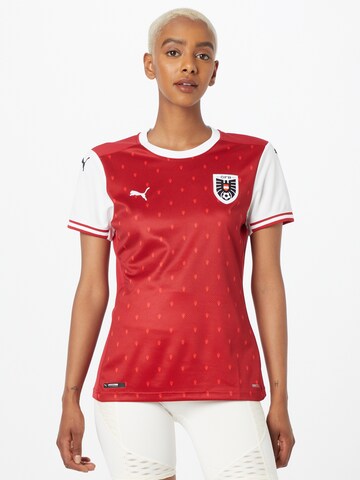 PUMA - Camisola de futebol em vermelho: frente