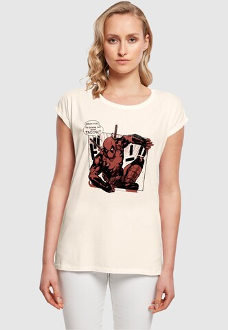ABSOLUTE CULT Shirt 'Deadpool - Tacos Breaktime' in Beige: Vorderseite