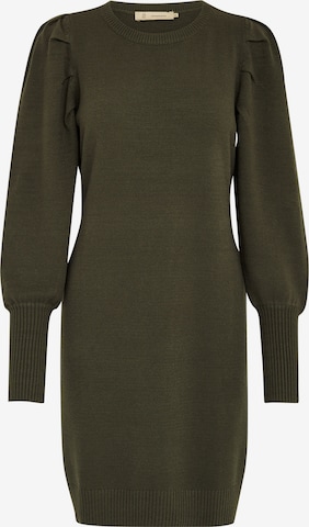 Robes en maille 'Robe Anissa' Peppercorn en vert : devant