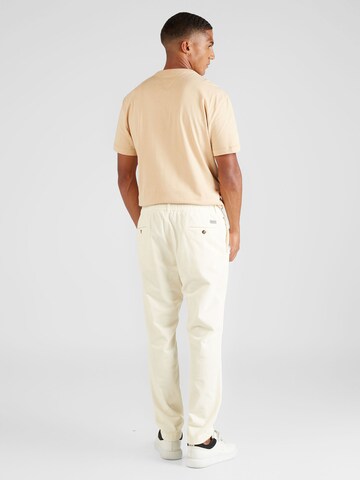 JOOP! Regular Pleat-front trousers 'Lester' in White