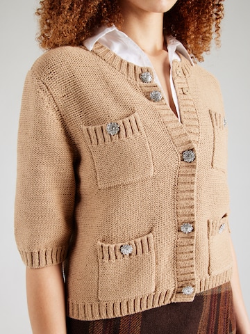 OUI Knit Cardigan in Brown