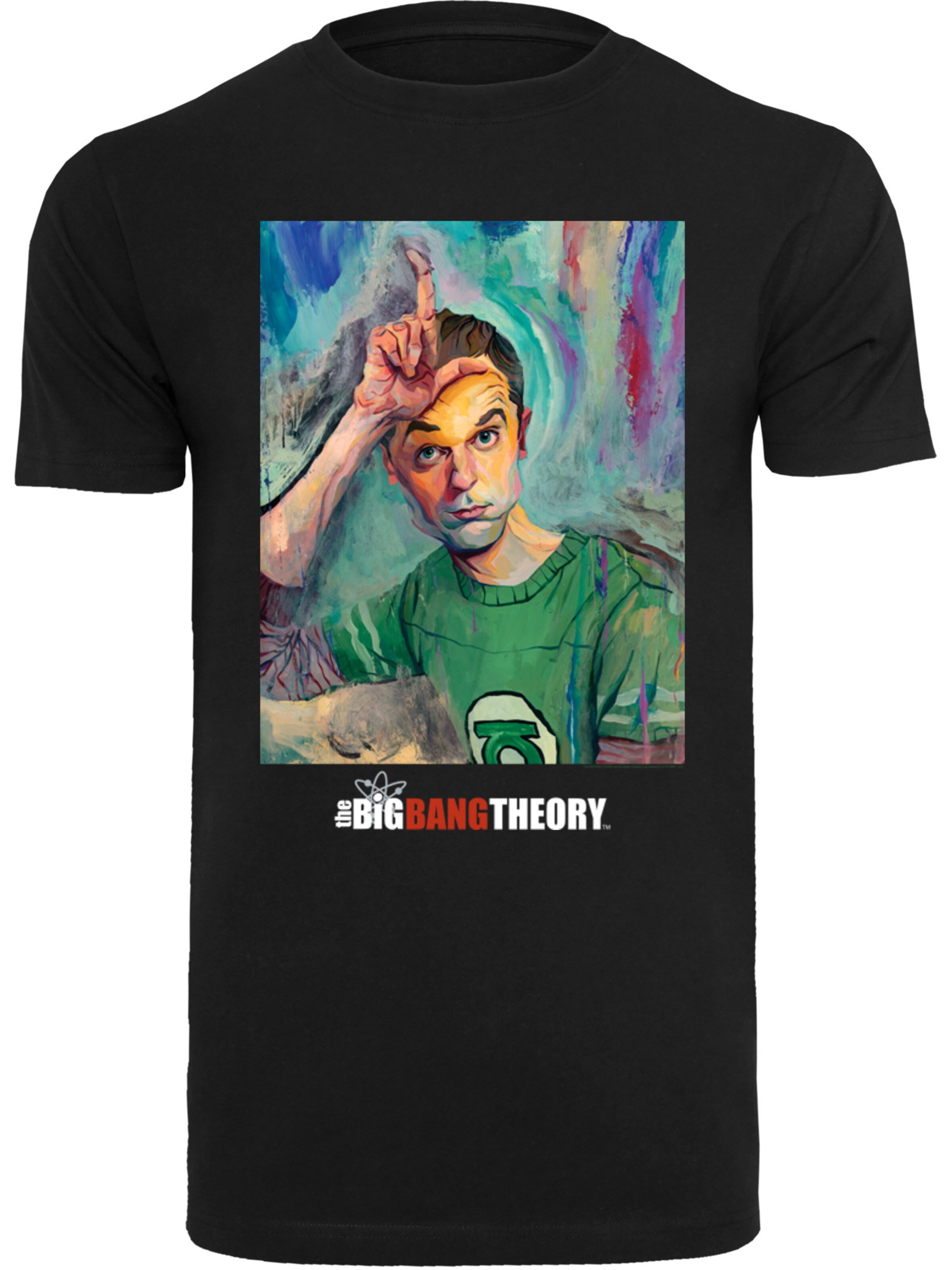 F4NT4STIC Shirt in Zwart: voorkant