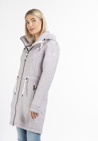 Schmuddelwedda Fleece jas in Lila: voorkant