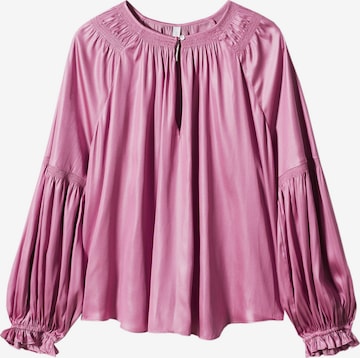 MANGO Blouse 'NIMES' in Pink: front