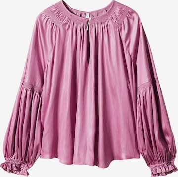 MANGO Bluse 'NIMES' in Pink: predná strana