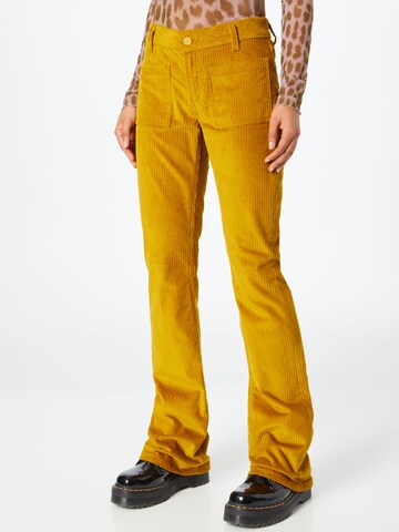 Dondup - Acampanado Pantalón 'NEW MOLLY' en amarillo: frente