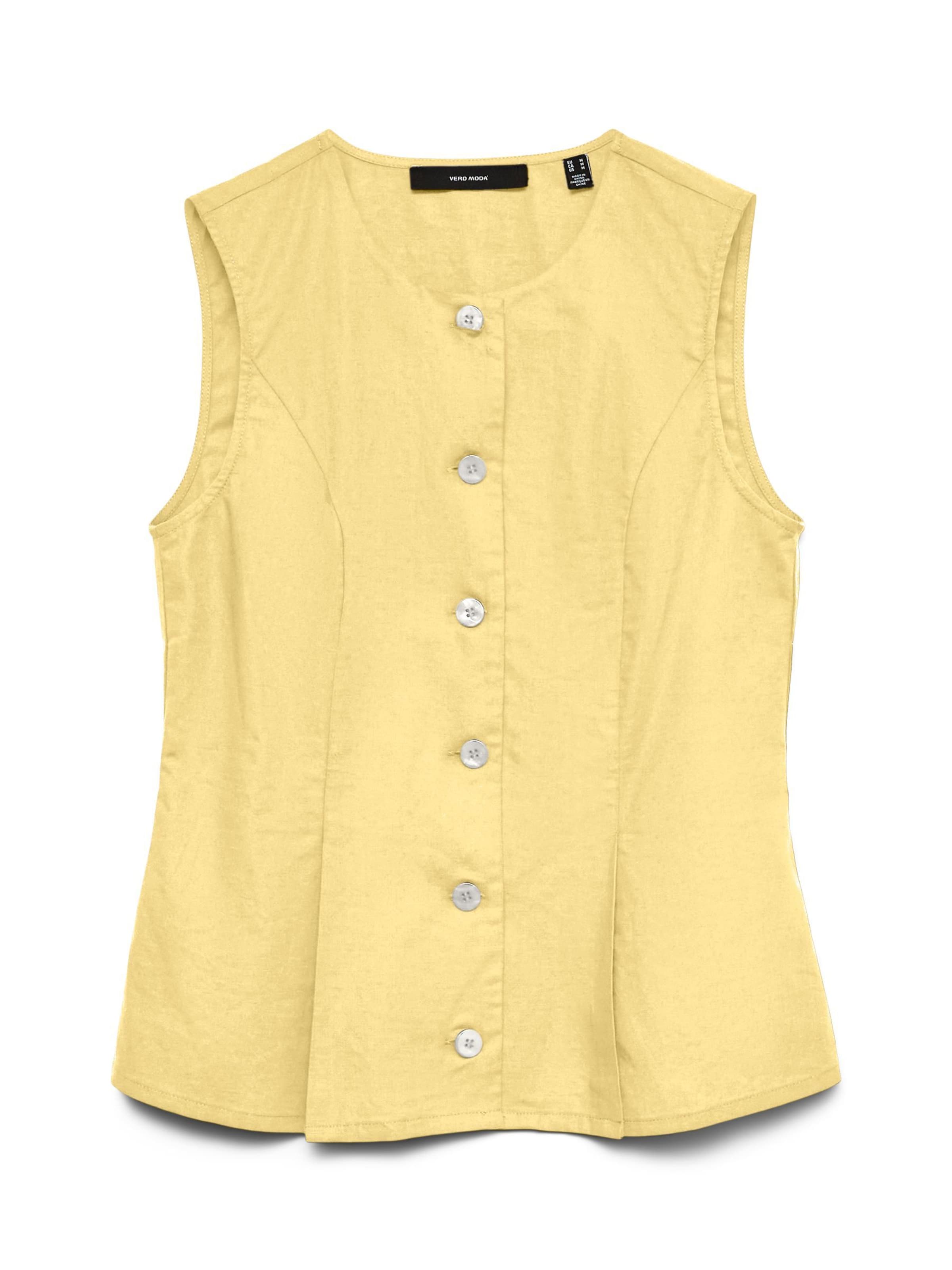 VERO MODA - Chaleco 'VMSELMA' en amarillo: frente