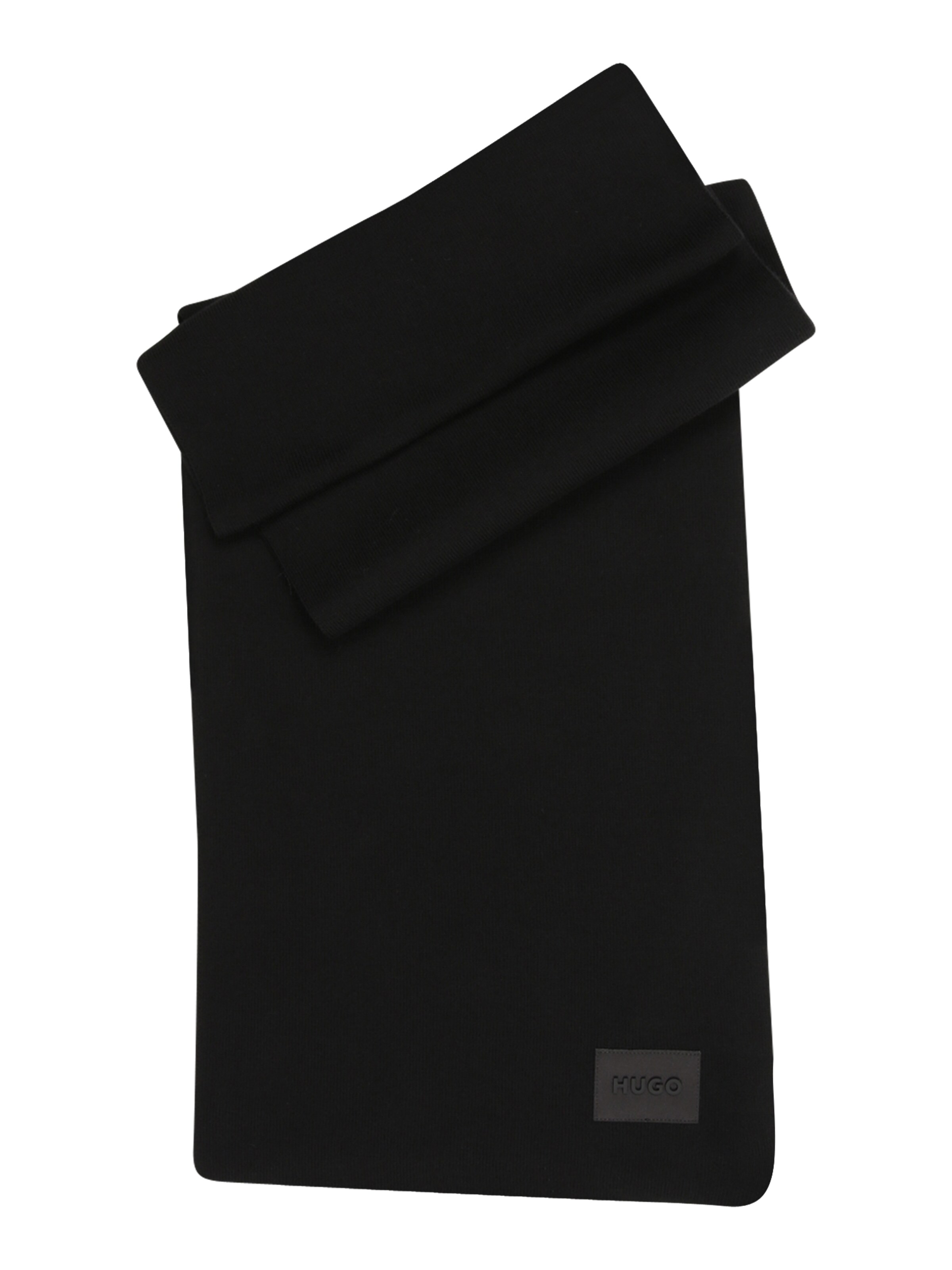 HUGO Scarf 'Zevon_B' in Black: front