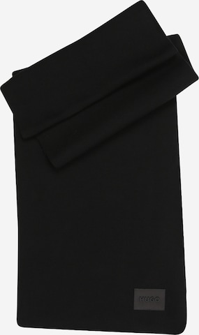 HUGO Scarf 'Zevon_B' in Black: front