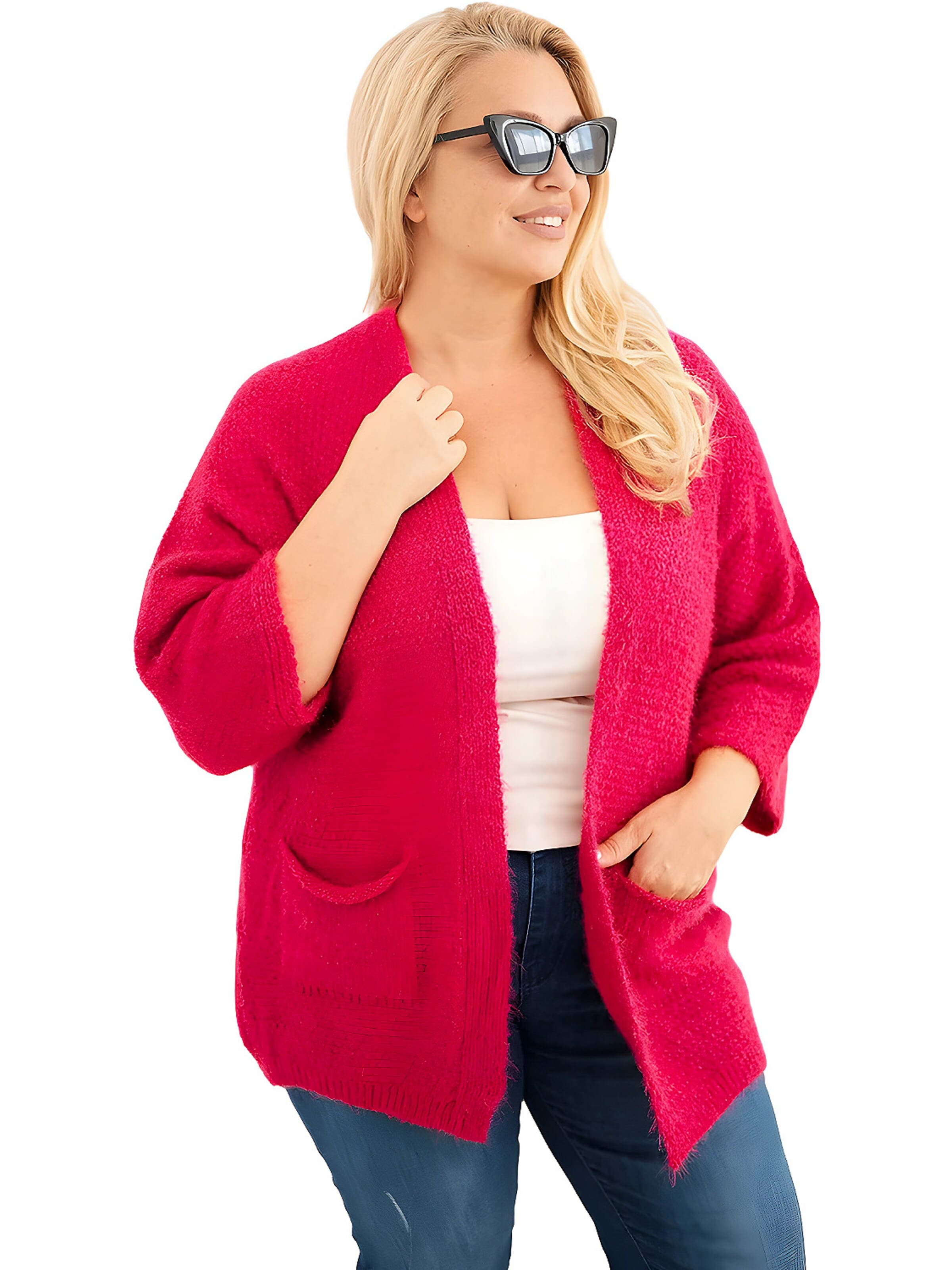 Lumera Kardigan 'Vera' – pink: přední strana
