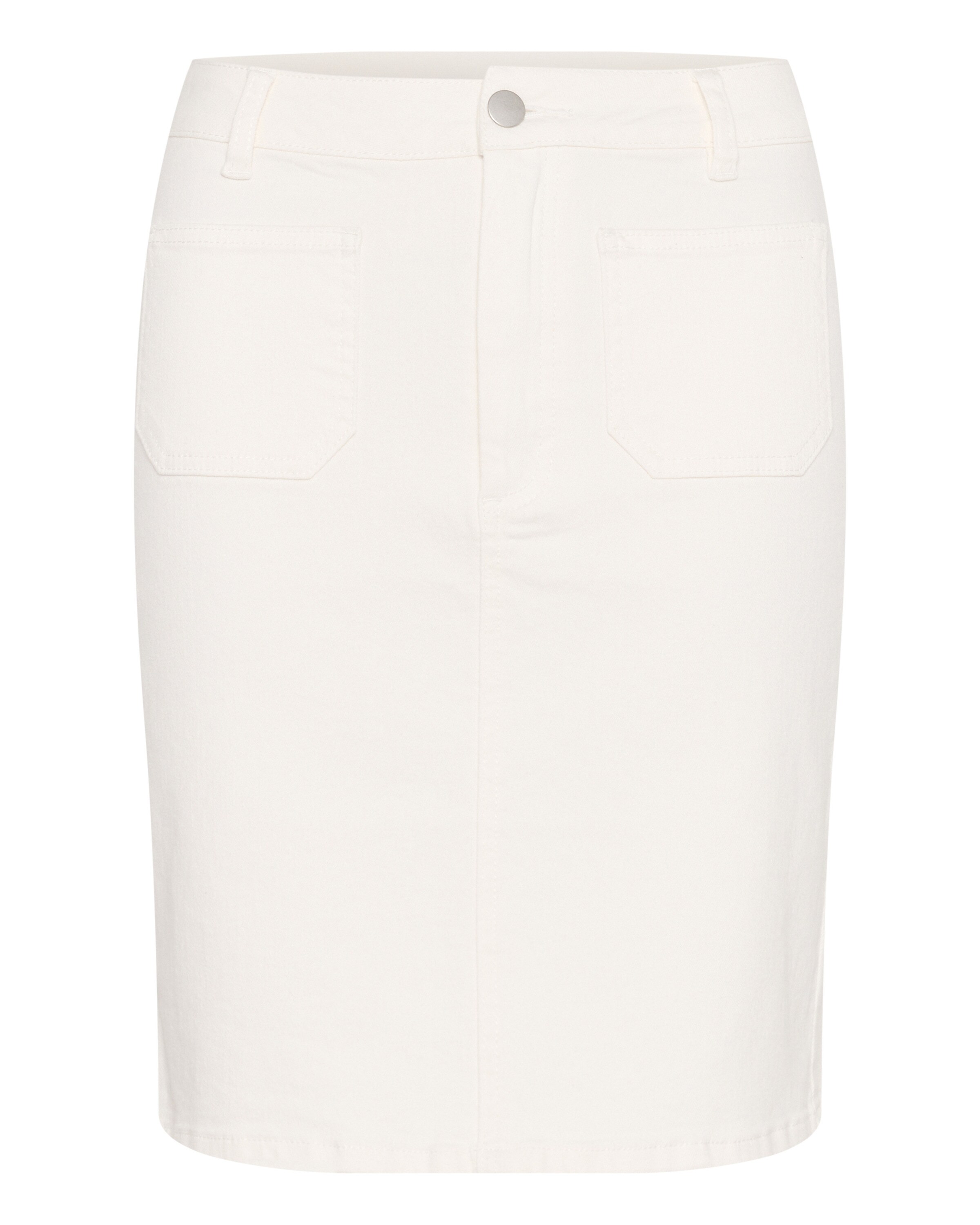 Jupe 'KAkarla Twill' Kaffe en blanc : devant