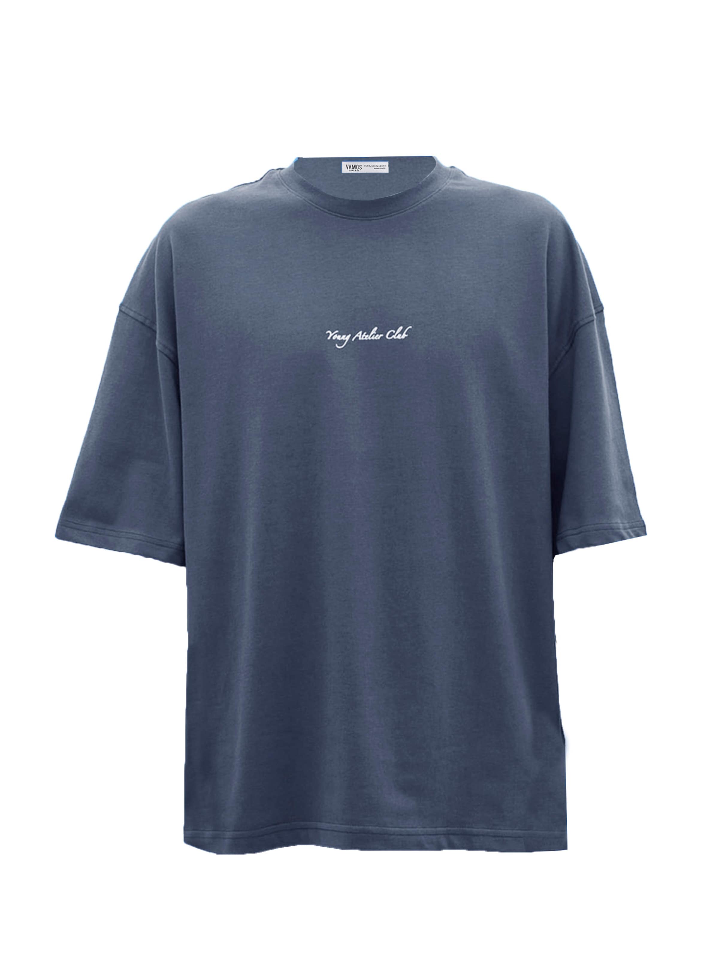 VAMOS CLO Тениска в сиво: отпред