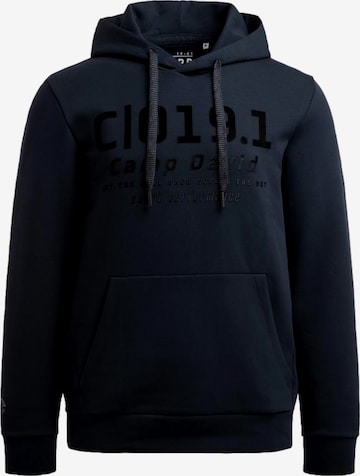 Pull-over 'Game.Set.Match' CAMP DAVID en bleu : devant