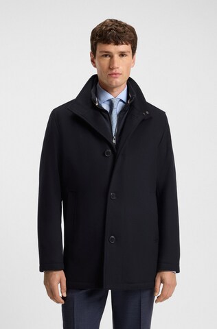 BOSS Between-Seasons Coat in Blue: front