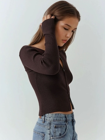 Cardigan Hiccup en marron